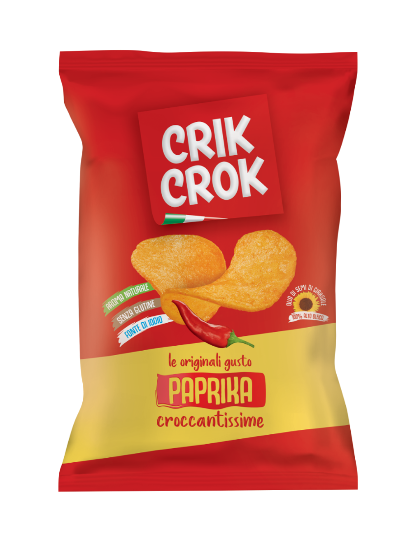 Patatine Paprika  Crik Crok