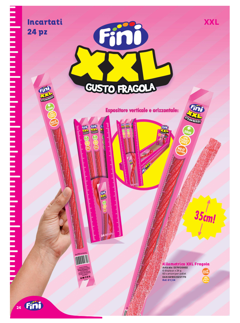 Display XXL gusto fragola  pz x ct 24 FINI