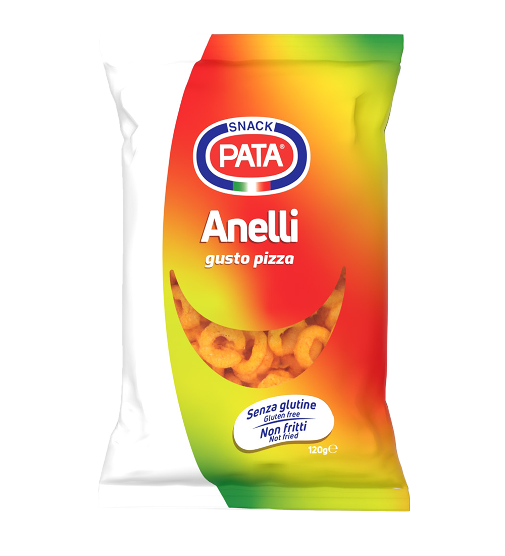 PATA anelli alla pizza gr 120 pz x ct 18 PATA