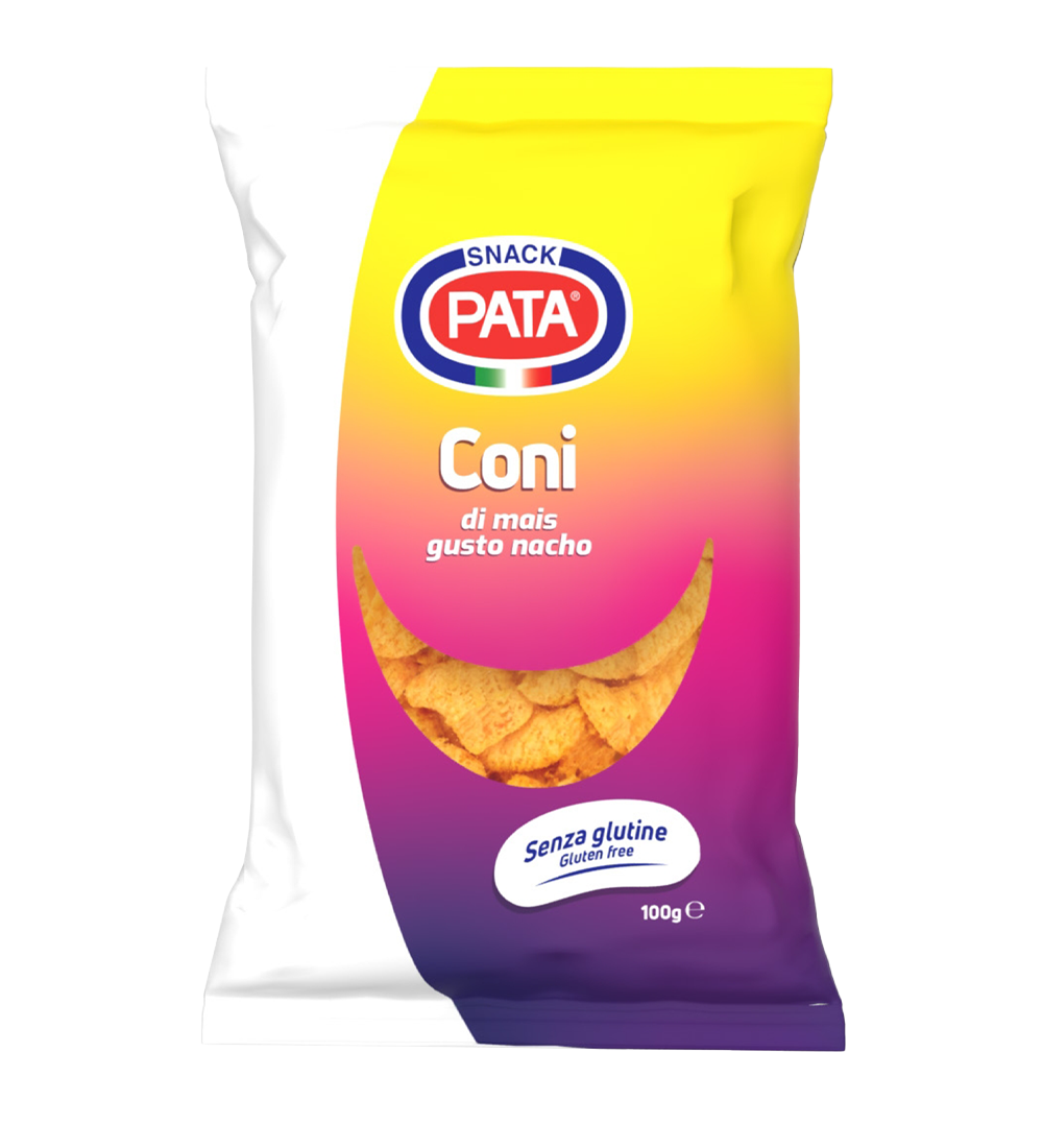 PATA coni di mais gusto nacho gr 100 pz x ct 16 PATA