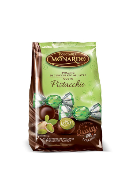 Praline di Cioccolato gusto Pistacchio gr 100 pz x ct 20 MONARDO